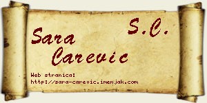 Sara Carević vizit kartica
